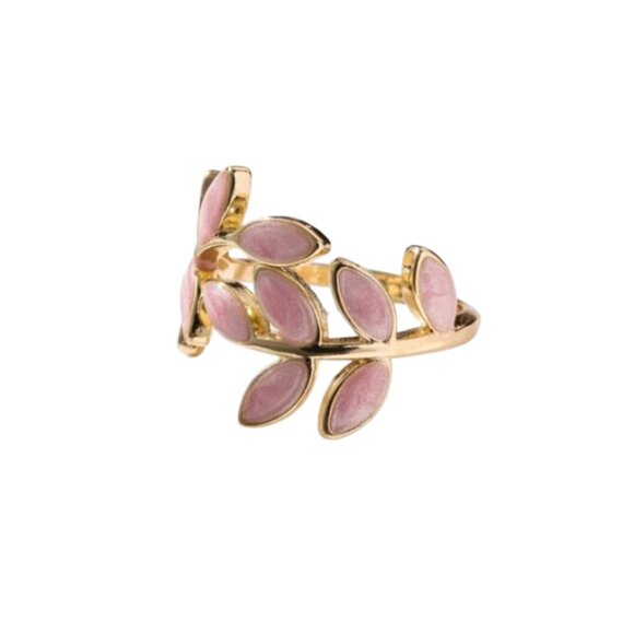 Leafy Serenity Cuff Ring Pink - Picture 5 of 5